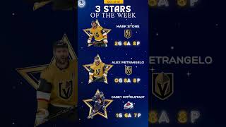 Mark Stone has been named the NHLs First Star of the Weeknhl hockey uptheicevegasgoldenknights [upl. by Hiltan]