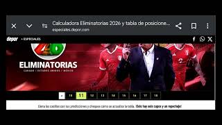 Pronósticamos la Fecha 11 y 12 de la Eliminatorias Sudaméricas🔥🔥 [upl. by Nary690]