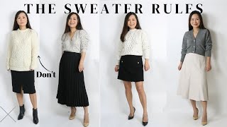 The 4 Sweater Styling Rules Everyone should Learn Once and for All [upl. by Bethina427]