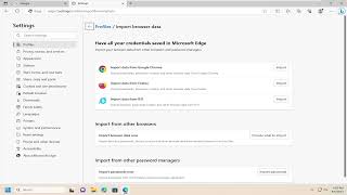 How to Transfer Google Chrome Data to Microsoft Edge Tutorial [upl. by Mickey371]