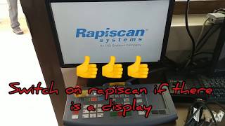 Rapiscan xray machine Rapiscan Xraymachine 618xr Troubleshooting [upl. by Aritak]