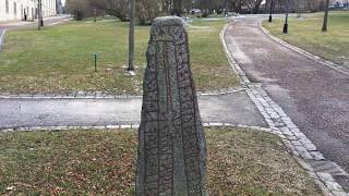 Rock Academy Tonalite  Viking Runestone in Central Uppsala [upl. by Aramot]