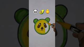 🐼🥑🐥Satisfying Creativity shorts viral drawing ytshorts [upl. by Moises]