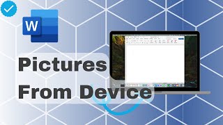 How To Insert Pictures From Device In Word [upl. by Nyrak]