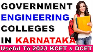 Government Engineering College In Karnataka  2023 KCET  DCET  KEA Counseling  All Academy [upl. by Eilatam]