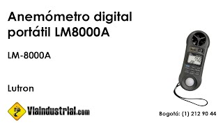 Anemómetro digital portátil LM8000A [upl. by Ennaillek]