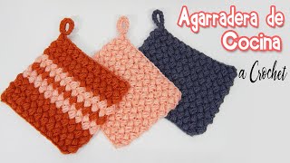 Agarradera de Cocina PUNTO FRIJOL a crochet MUY FACIL [upl. by Bancroft]