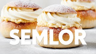 Klassiska semlor  så gör du perfekta semmelbullar med söt mandelmassa och fluffig grädde [upl. by Yale]