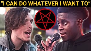 SATANIST Confronts Street Preacher Then THIS Happens [upl. by Anivahs]