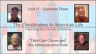 The Constitution in American Life  Fall 2023 E16 Take Care Clause and the Administrative State [upl. by Leal]