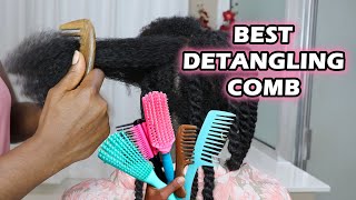 Which is the Best Detangling Brush and Comb for Type 4 Natural Hair   DiscoveringNatural [upl. by Assenna895]