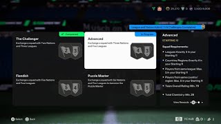 EAFC 25 quotLEAGUE AND NATION HYBRID  ADVANCEDquot SBC cheapest solution [upl. by Nytsrik93]