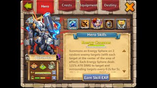 DYNAMICA  How to build Dynamica best hero Castle Clash [upl. by Pronty]