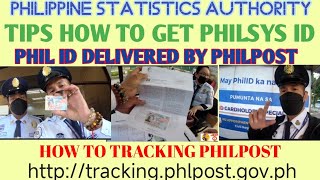 HOW TO GET PSA PHIL ID SYSTEM  TIPS HOW TO PHILPOST TRACKING PHIL ID  trackingphlpostgovph [upl. by Mori]