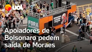 7 de setembro Apoiadores de Bolsonaro pedem impeachment de Alexandre de Moraes em atos [upl. by Yaner]