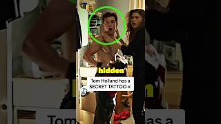 Tom Holland has a SECRET TATTOO… tomholland spiderman [upl. by Agathy]