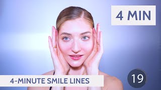 4Minute Smile Lines Lesson  Face Fitness Facial Fitness Facial Yoga [upl. by Ploss928]