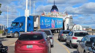 Driving onto the Ferry from Manitoulin Island [upl. by Nilson]