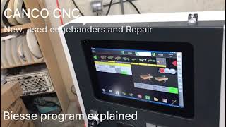 Biesse sintra software info New used edgebander sale and Repair NJ 4134060022 [upl. by Etom877]