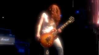 Gretchen Menn from Zepparella  Violin Bow on Electric Guitar  Cisco Live 2012 [upl. by Anihta662]