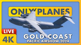 🔴 LIVE PACIFIC AIR SHOW  F22 F18 C17 KC135 MV22S  more  Surfers Paradise Gold Coast [upl. by Nivrek756]