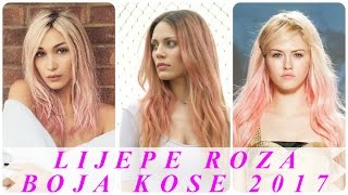 Lijepe roza boja kose 2017 [upl. by Ilil25]