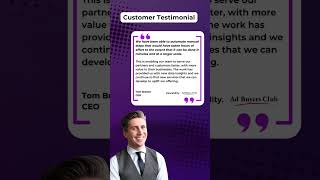 Testimonial from Tom Breeze CEO of viewabilitycouk and adbuyersclubcom [upl. by Ahsap694]