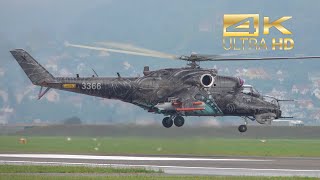 4K MI8 amp MI 35 from the Czech Air Force arrival at Airpower 2022 AirShow LOXZ Zeltweg [upl. by Erdnassac]