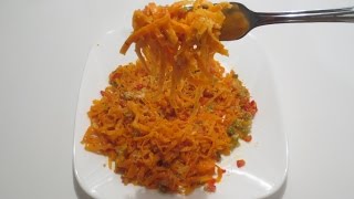 COMMENT FAIRE DES SPAGHETTIS DE CAROTTES [upl. by Eedak476]