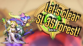 Idle Heroes  We clear SL35 Forest with a 1b Power team [upl. by Enidlarej947]