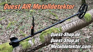 Quest AIR Metalldetektor  Einstellmöglichkeiten und Funktionen [upl. by Giacobo504]