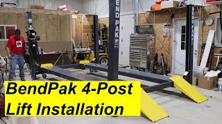 BendPak 4 Post Lift Install [upl. by Jill]