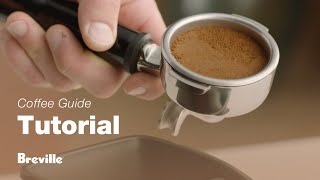 The Dual Boiler™  Learn how the tamp and trim method creates the perfect espresso  Breville USA [upl. by Otilia]