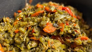 Jamaican Authentic Callaloo With Salt Fish and Okra Recipe [upl. by Hasheem566]