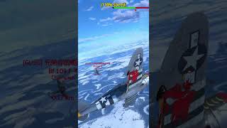 What mistake did he make Bf 109 F4 vs P47D Reversal  War Thunder Air RB [upl. by Nylrem]