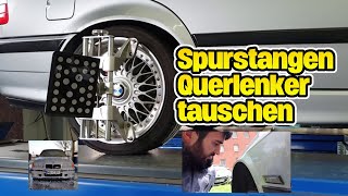 Querlenker Spurstangen wechseln  Lemförder Meyle HD Koppelstangen e36 328i BMW  e36 schrauber [upl. by Segal]