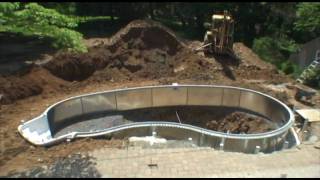 Swimming Pool Construction Time Lapse [upl. by Agosto365]