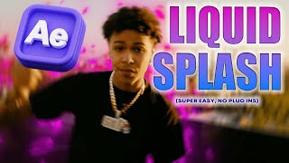 COOL LIQUID SPLASH effect in After Effects tutorial [upl. by Urina]