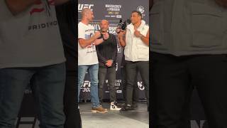 🇺🇸🧃SEAN STRICKLAND VS PAULO COSTA UFC 302 PRESS CONFERENCE FACE OFF [upl. by Etnuaed]