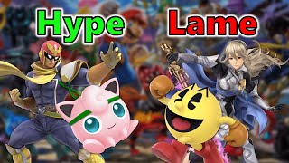 Hype or Lame Smash Ultimate Tier List [upl. by Hanzelin]