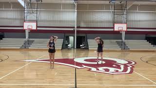 Owasso 8th Grade Pom Tryout Dance 2021 with Music [upl. by Hailed531]