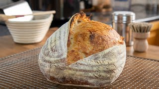 Easy Homemade Sourdough Bread  A Basic No Knead Recipe That Gives Amazing Results Every Time [upl. by Dalenna729]