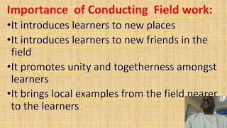 IMPORTANCE OF FIELD WORK [upl. by Nivlag]