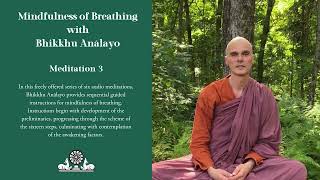 Mindfulness of Breathing  Meditation 3 [upl. by Novyaj]