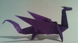 Origami  How to make an easy origami dragon [upl. by Camel294]