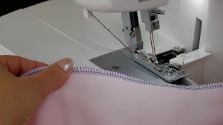 BERNINA Overlocker L 460  L 450 Einfädeln und nähen 4Faden Overlock [upl. by Batish]