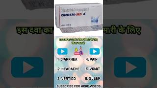 Ondem  ONDANSETRON  nausea treatment  Vomiting treatment [upl. by Jonie]