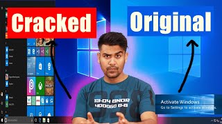 Never Activate Windows  Cracked vs Original Windows [upl. by Abbey330]