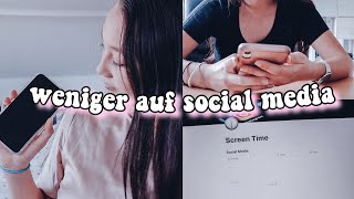 6 TIPPS FÜR WENIGER ZEIT AUF SOCIAL MEDIA  Handysucht besiegen und Bildschirmzeit minimieren [upl. by Nanette]