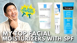 My Top 6 Facial Moisturizers with SPF  Dermatologist Compares [upl. by Maram]